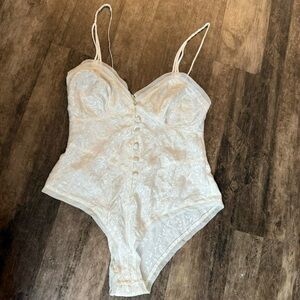 vintage gold label Victoria’s Secret teddy body suit